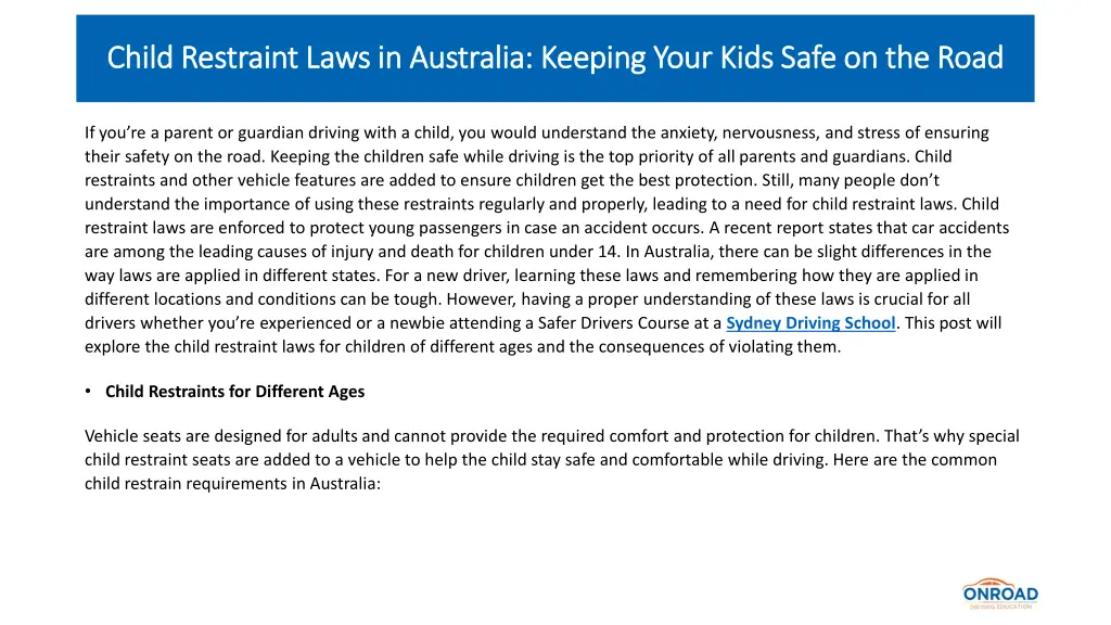 child restraint laws in australia keeping your 1