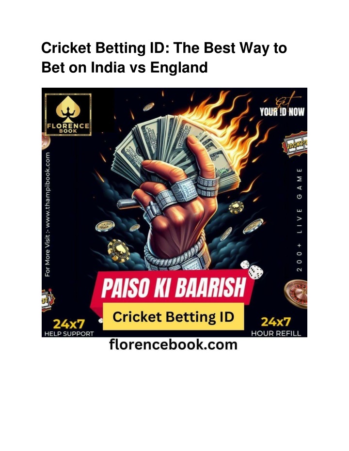cricket betting id the best way to bet on india