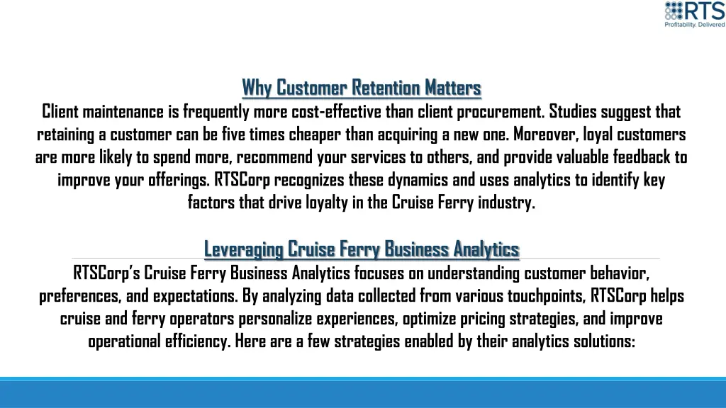 why customer retention matters