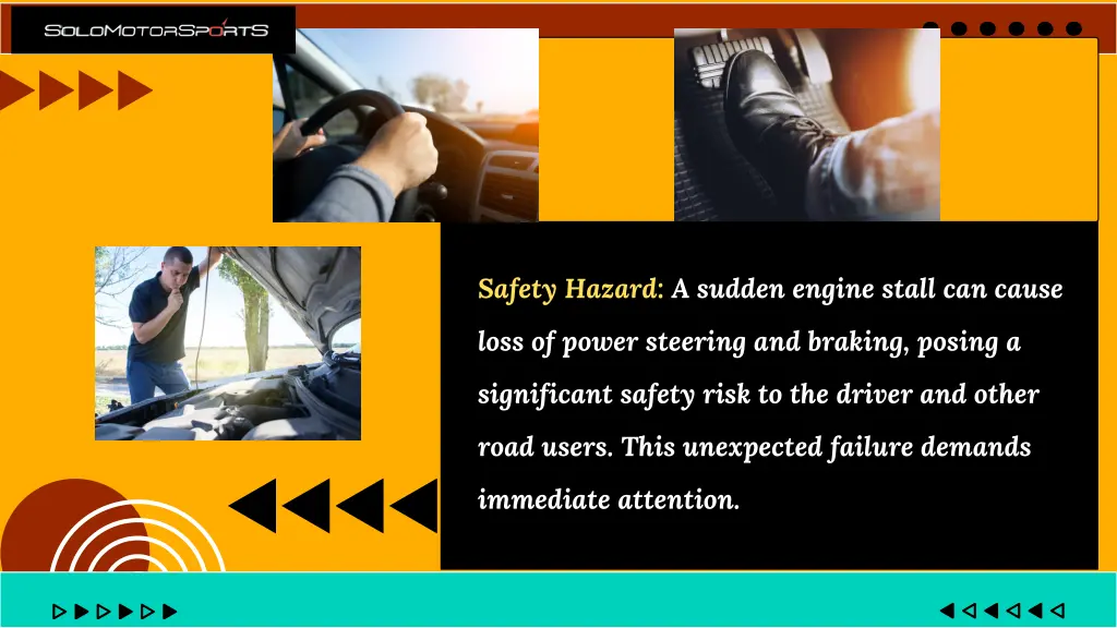 safety hazard a sudden engine stall can cause