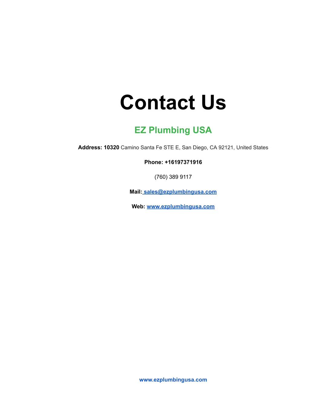 contact us