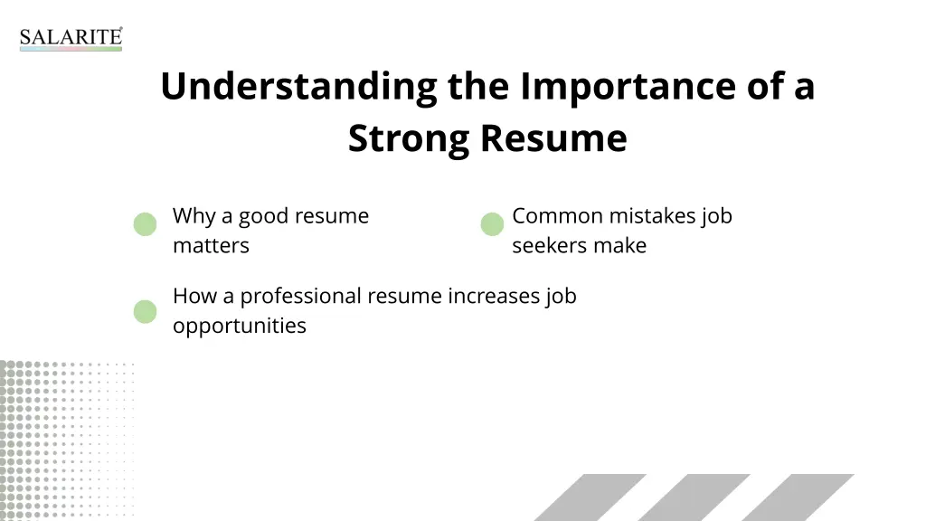understanding the importance of a strong resume