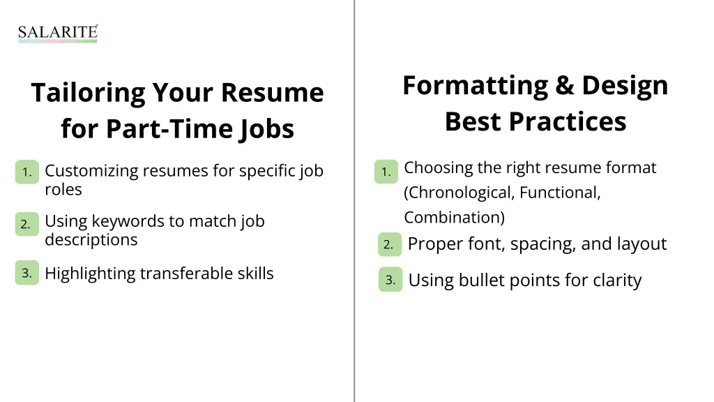 formatting design best practices