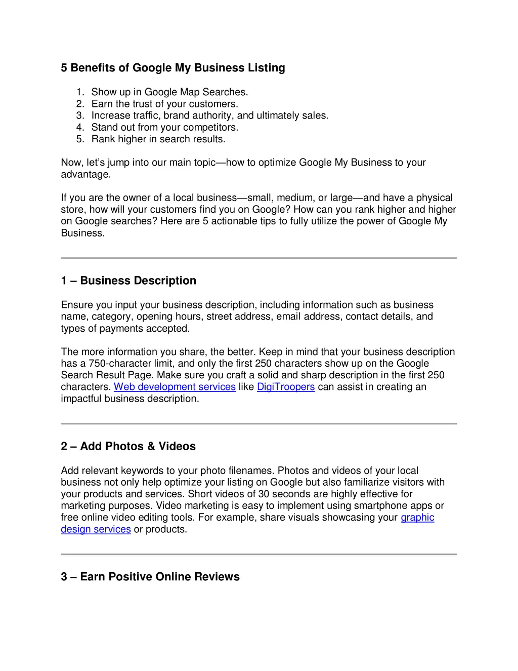 5 benefits of google my business listing