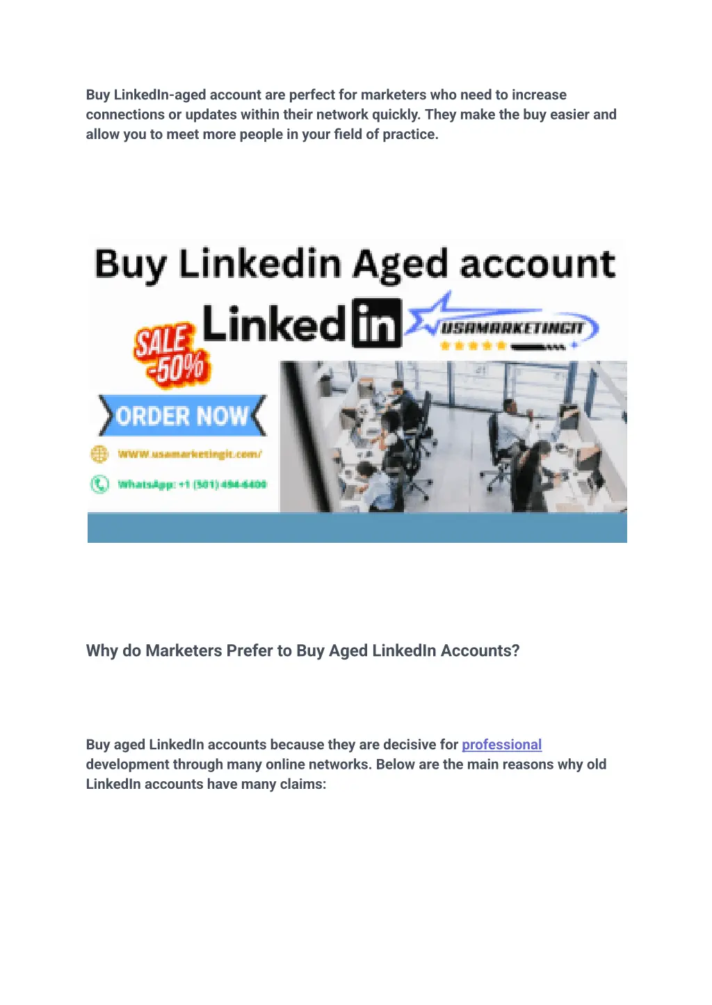 buy linkedin aged account are perfect