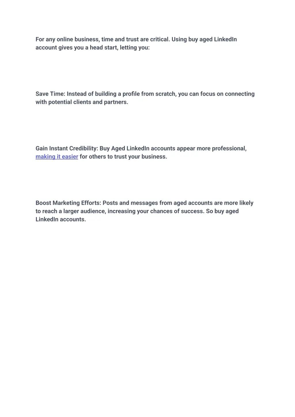 for any online business time and trust