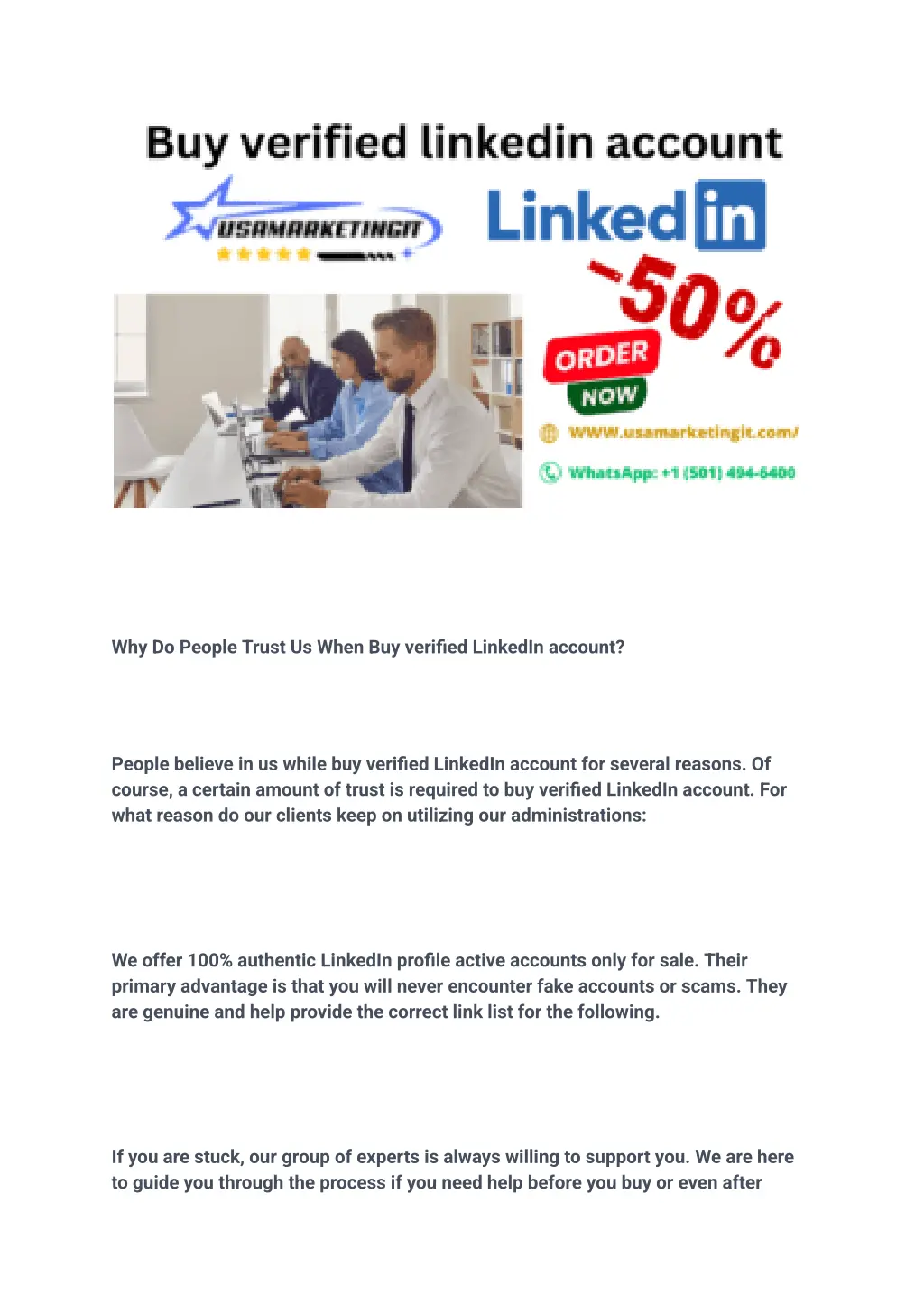 why do people trust us when buy verified linkedin