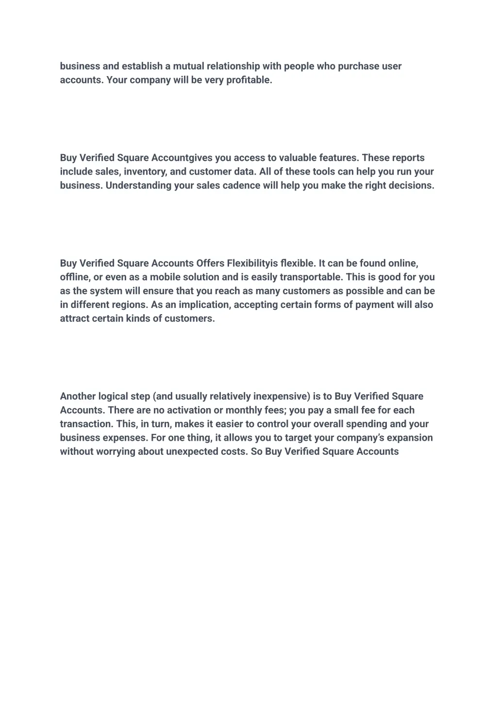 business and establish a mutual relationship with