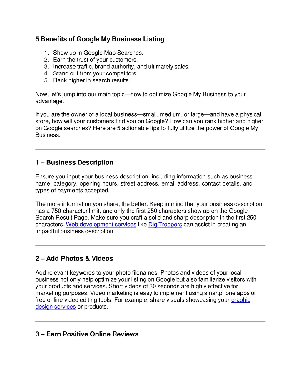 5 benefits of google my business listing