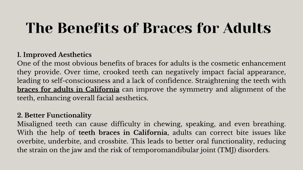 the benefits of braces for adults