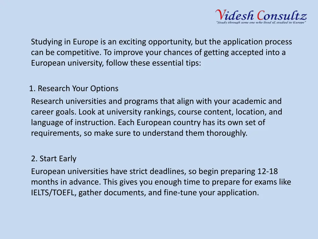 studying in europe is an exciting opportunity