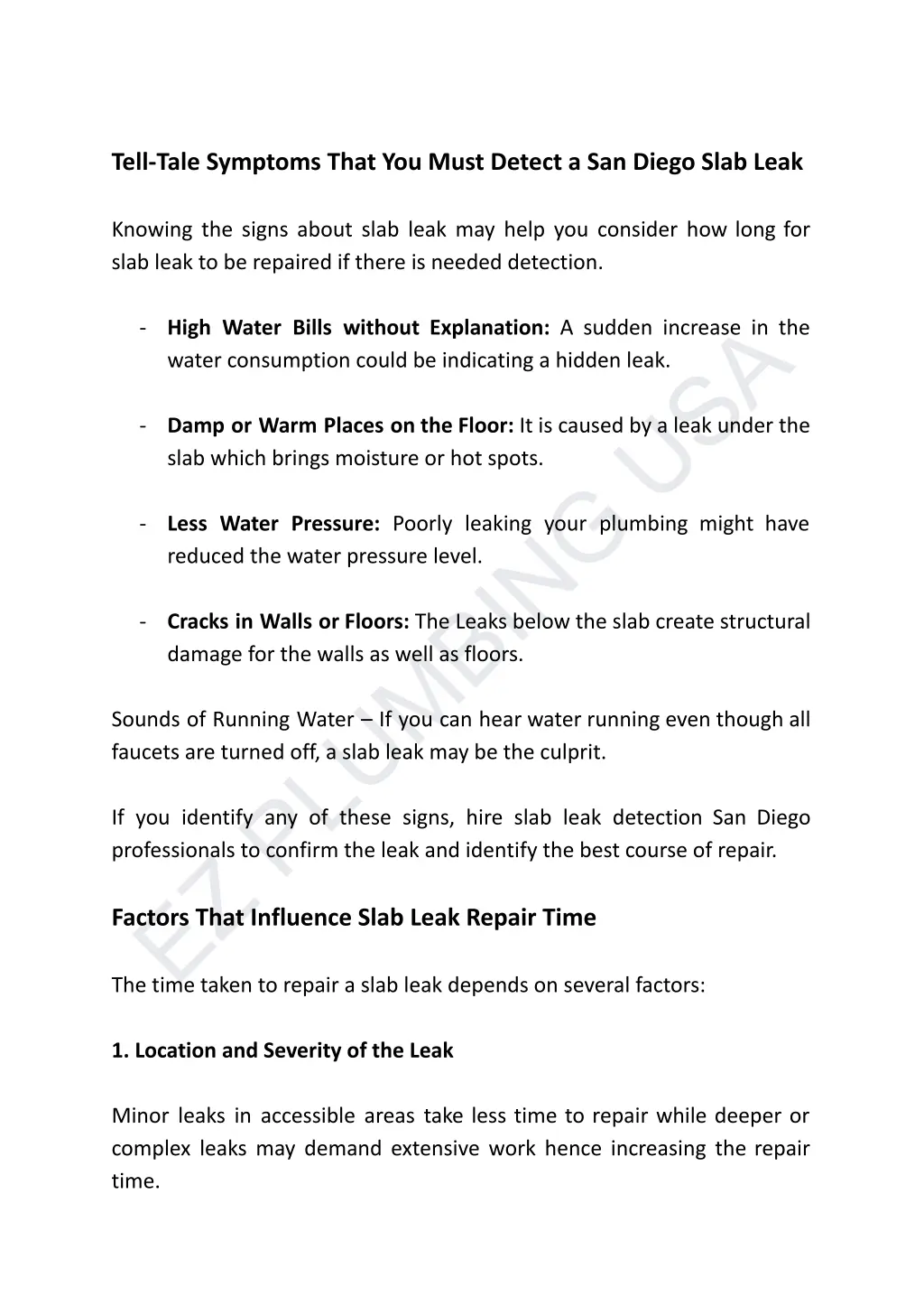 tell tale symptoms that you must detect