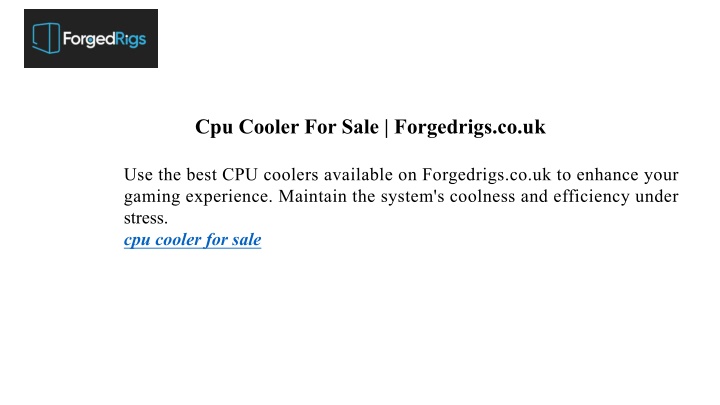 cpu cooler for sale forgedrigs co uk