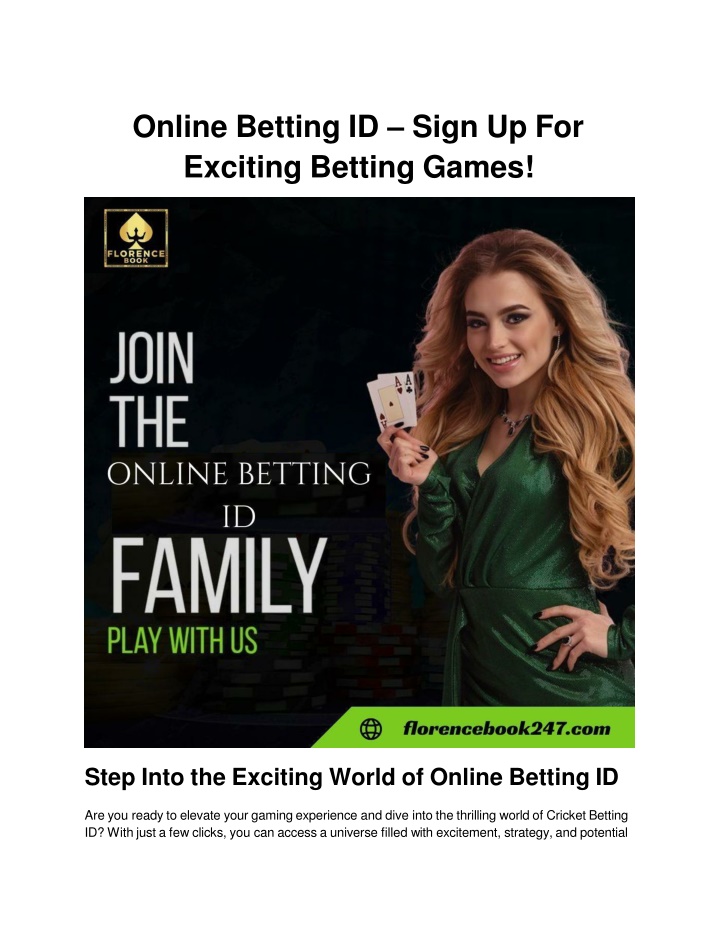 online betting id sign up for exciting betting