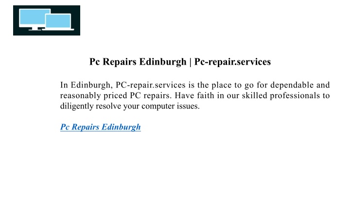 pc repairs edinburgh pc repair services