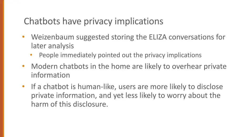 chatbots have privacy implications