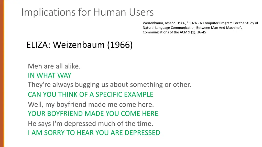 implications for human users