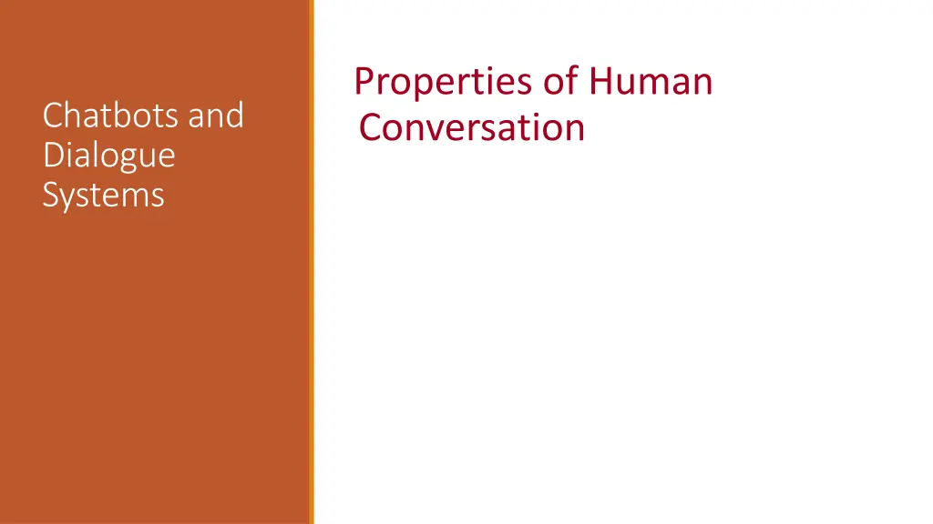 properties of human conversation 3