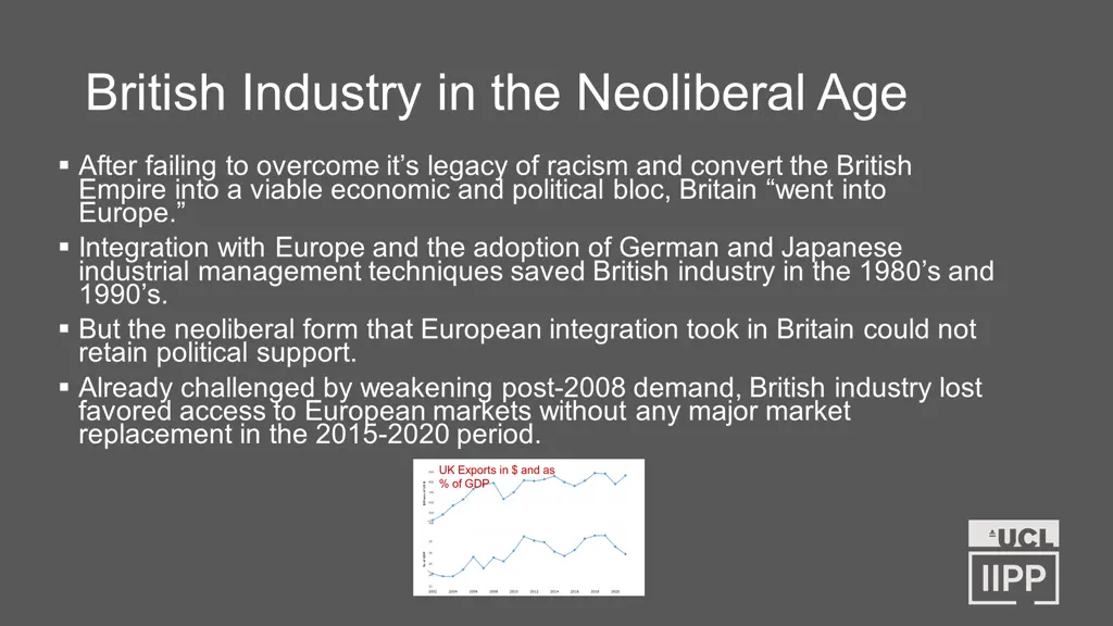 british industry in the neoliberal age