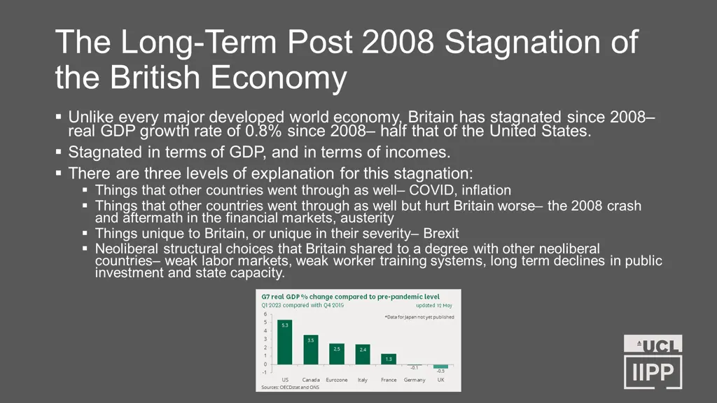 the long term post 2008 stagnation of the british