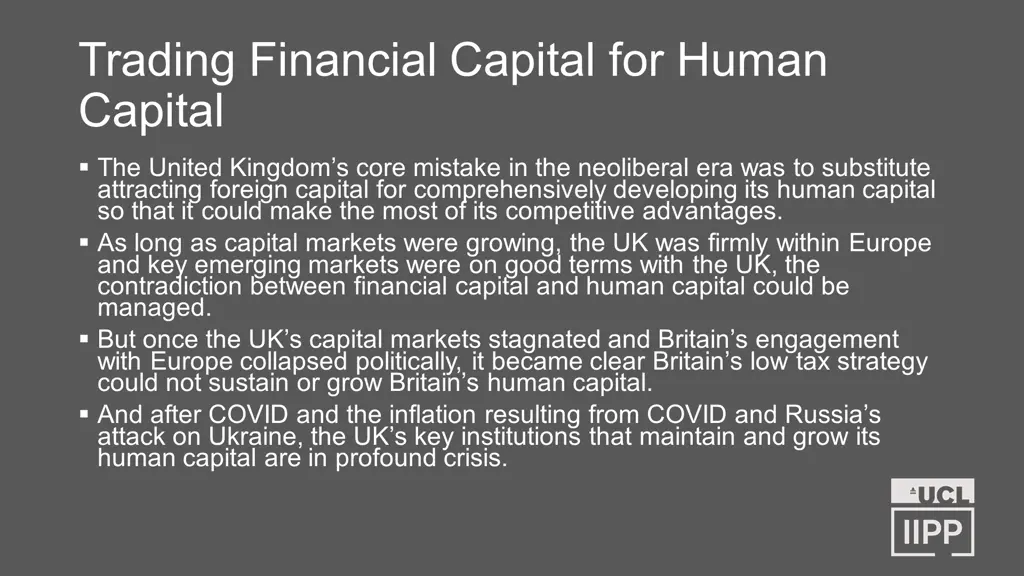 trading financial capital for human capital