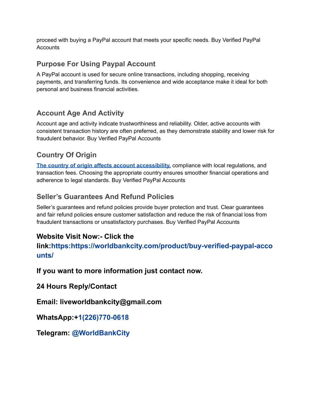 proceed with buying a paypal account that meets