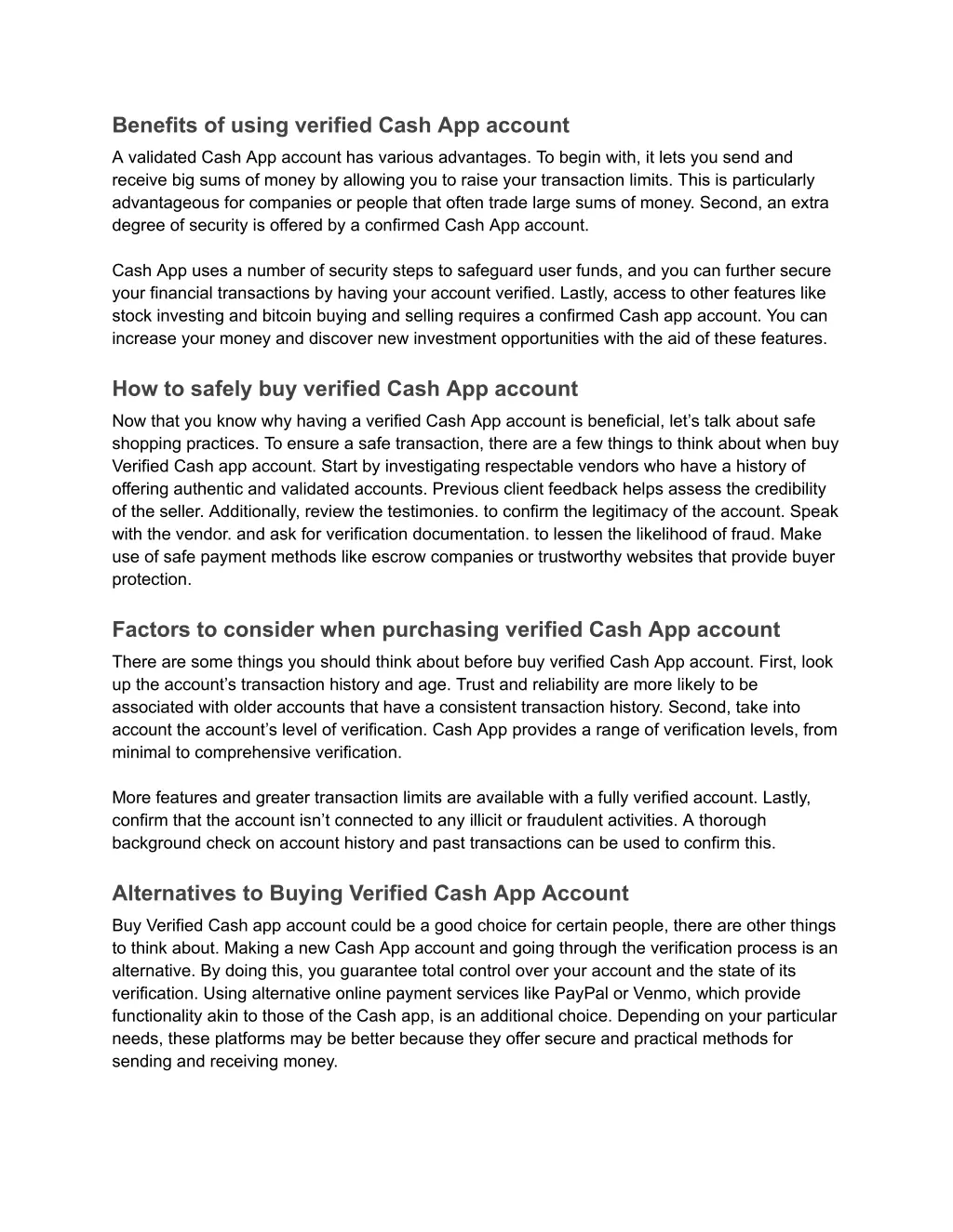 benefits of using verified cash app account