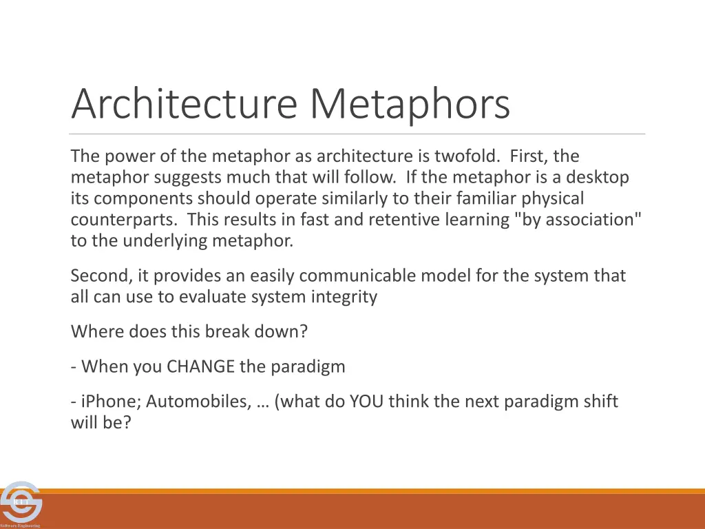 architecture metaphors