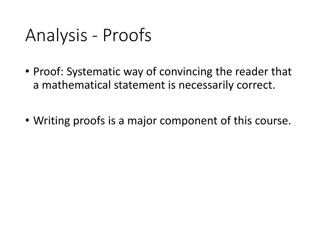 analysis proofs