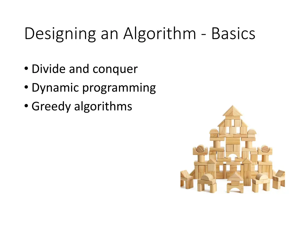 designing an algorithm basics