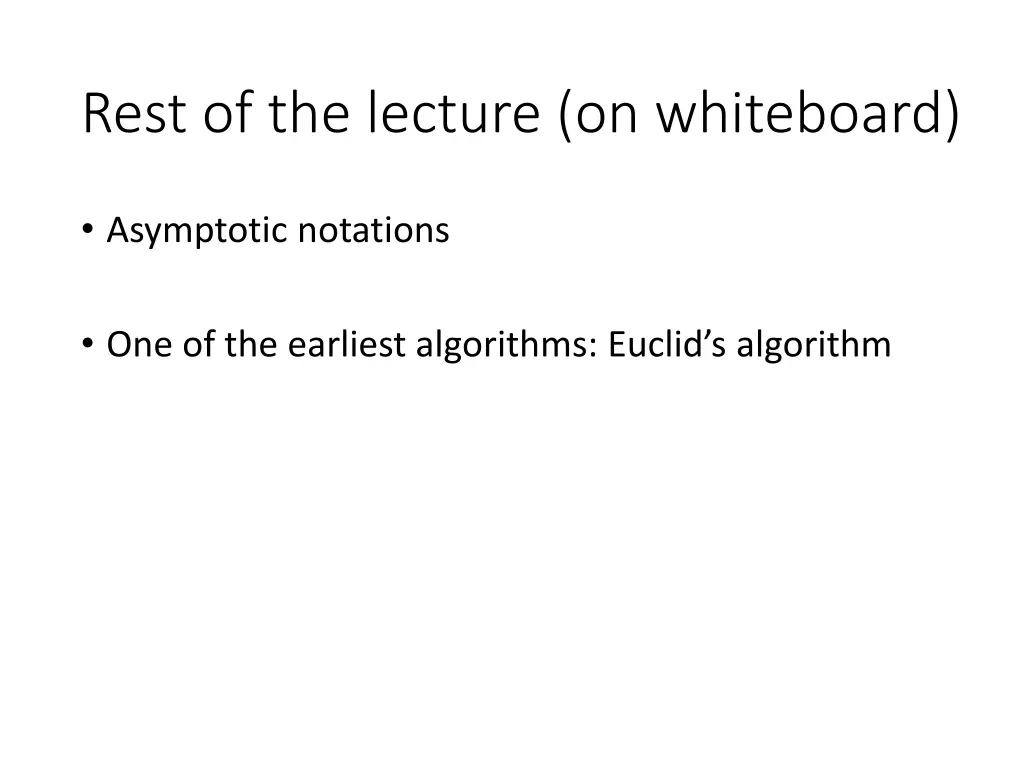 rest of the lecture on whiteboard