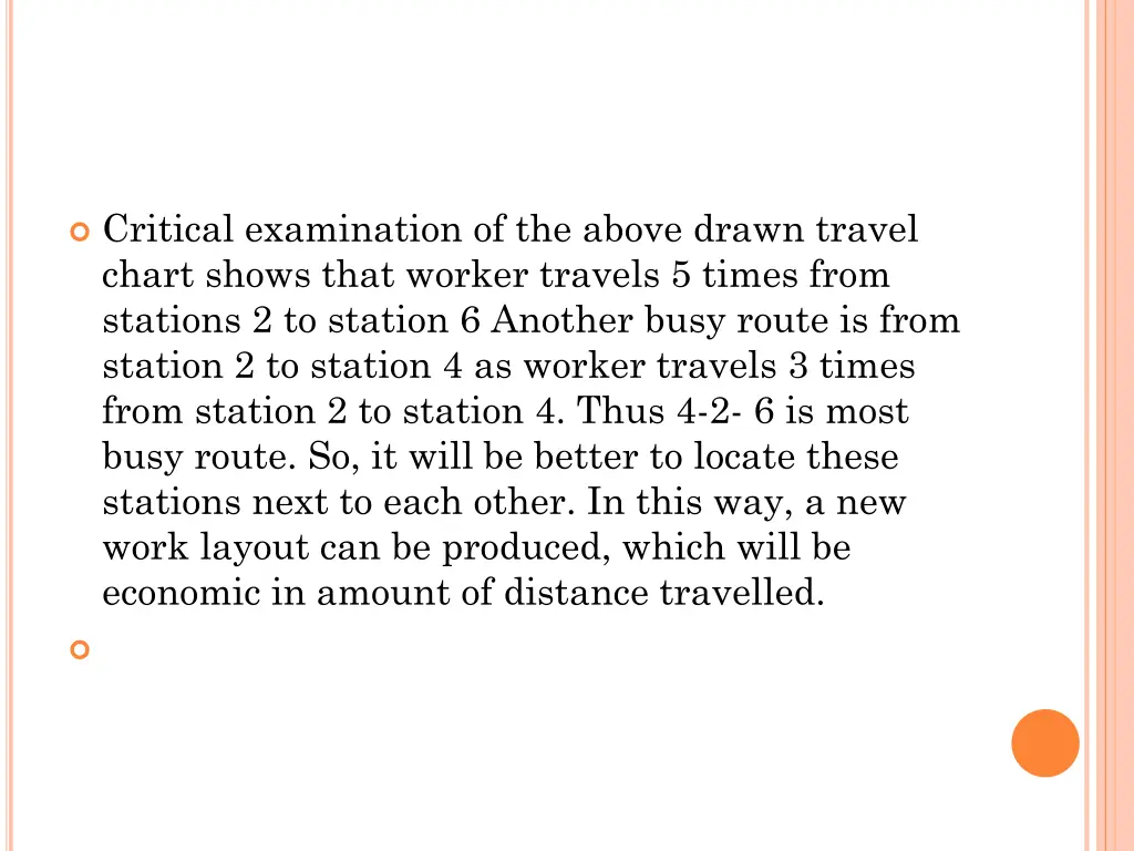 critical examination of the above drawn travel