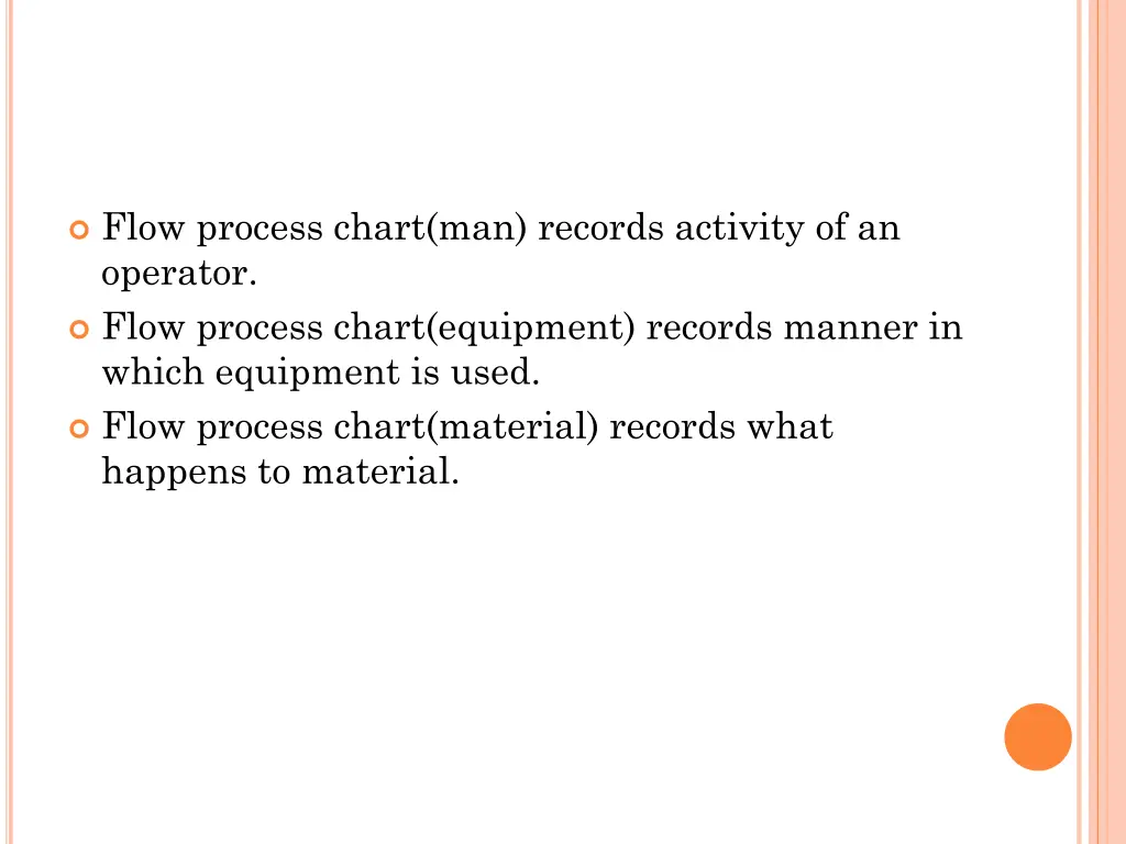 flow process chart man records activity