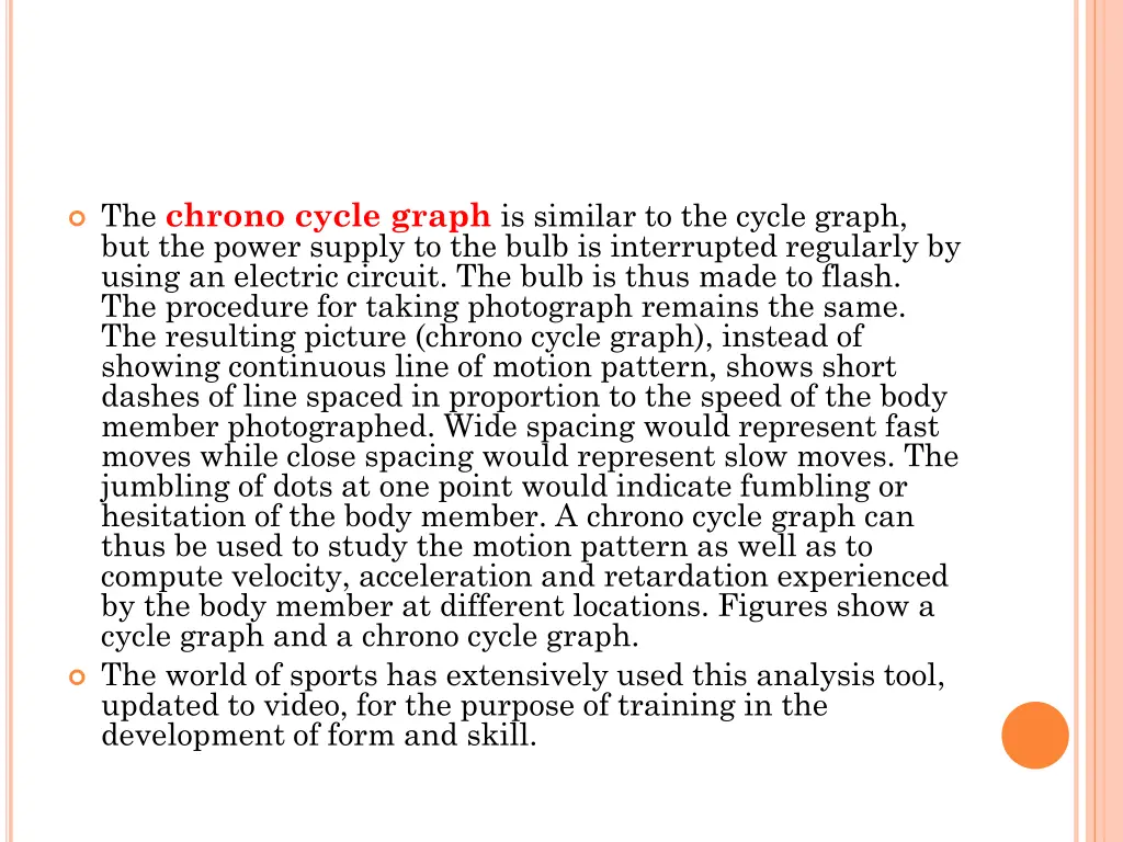 the chrono cycle graph is similar to the cycle