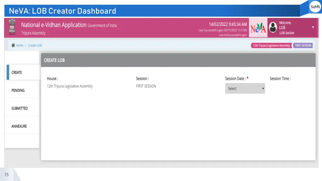 neva lob creator dashboard