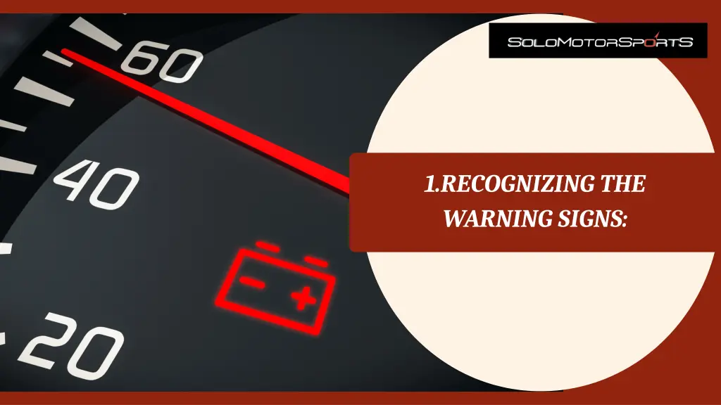 1 recognizing the warning signs