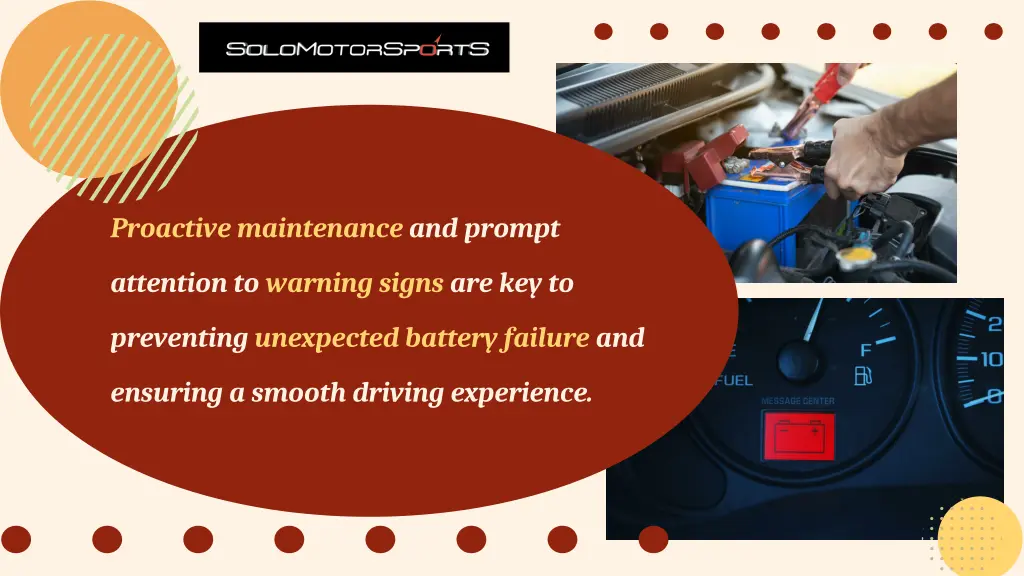 proactive maintenance and prompt