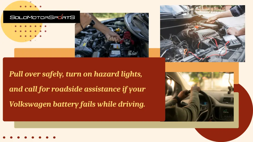 pull over safely turn on hazard lights