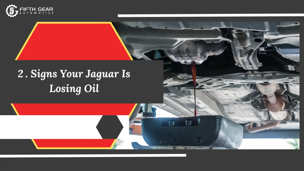 2 signs your jaguar is losing oil