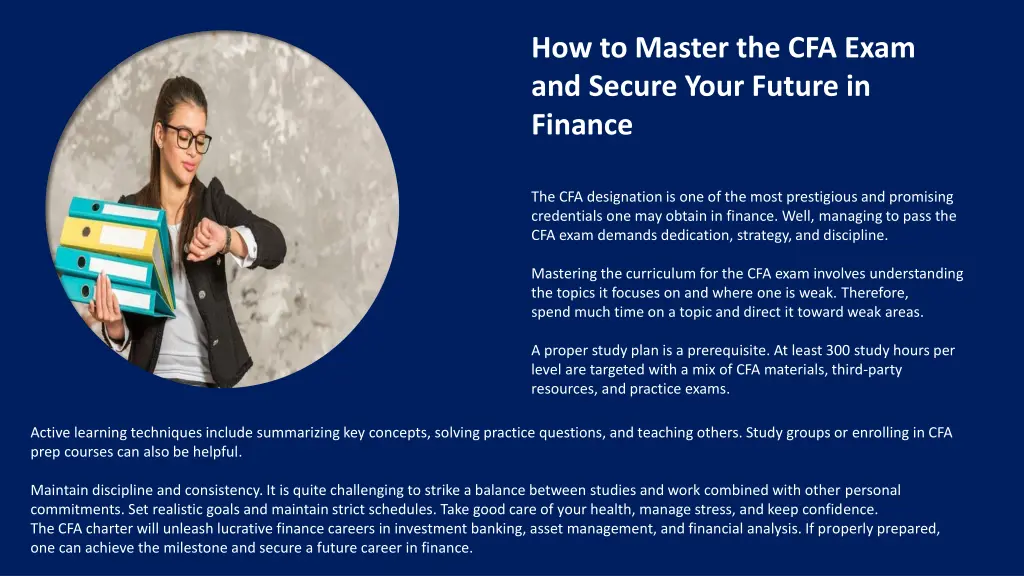 how to master the cfa exam and secure your future