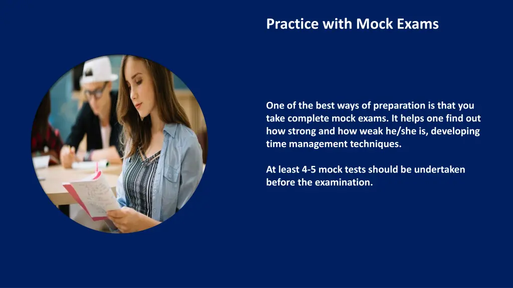 practice with mock exams