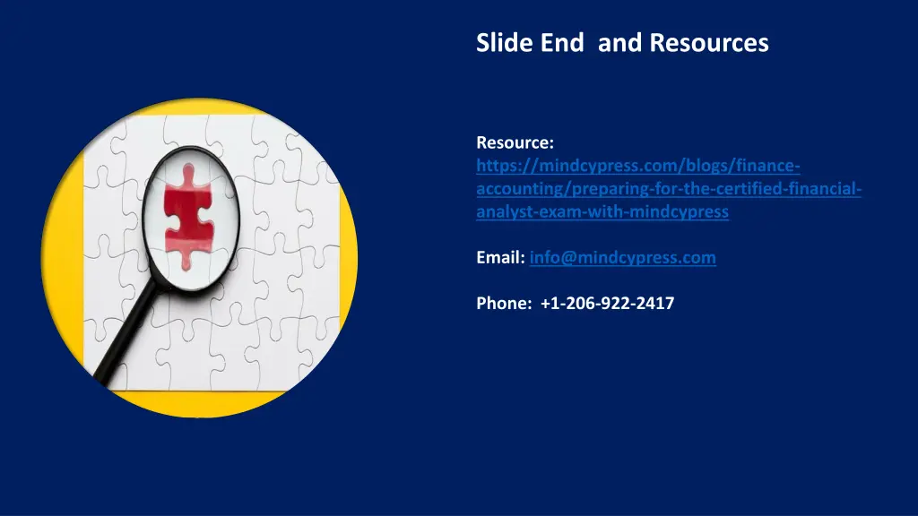 slide end and resources