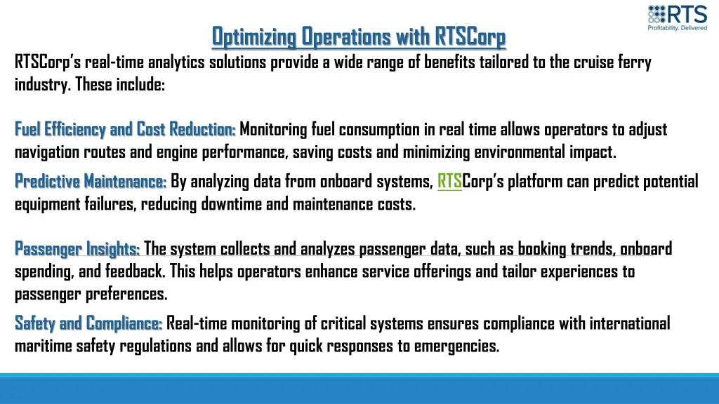 optimizing operations with rtscorp