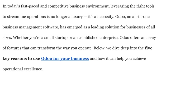 in today s fast paced and competitive business