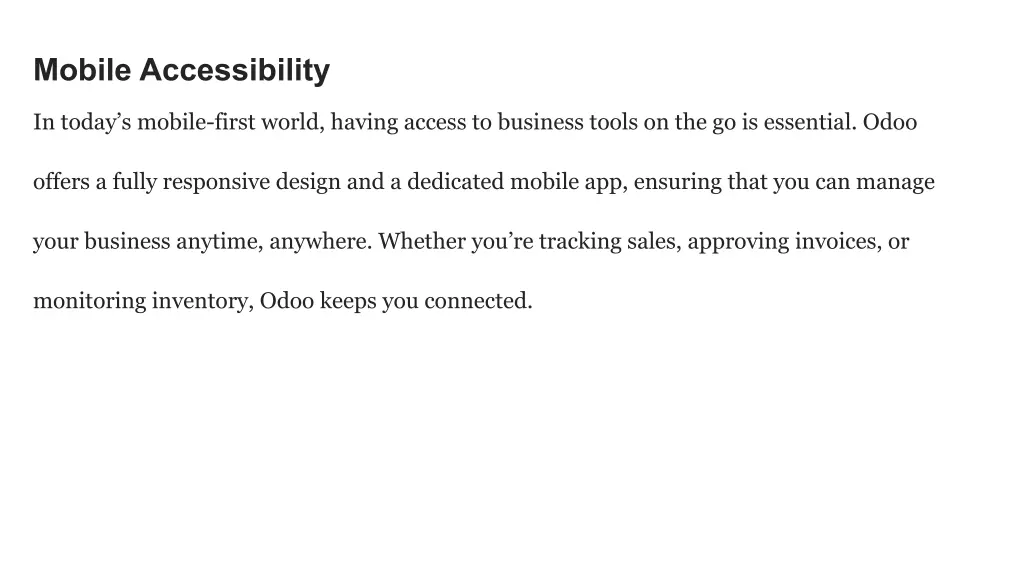 mobile accessibility