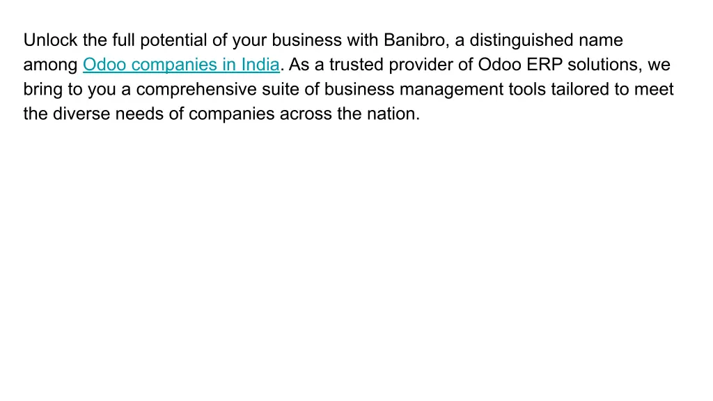 unlock the full potential of your business with
