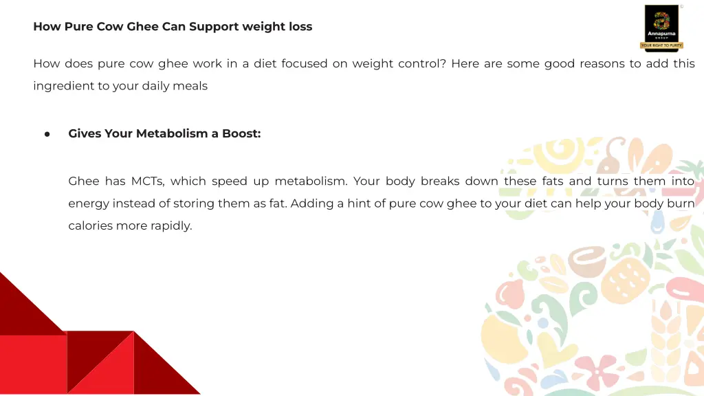 how pure cow ghee can support weight loss