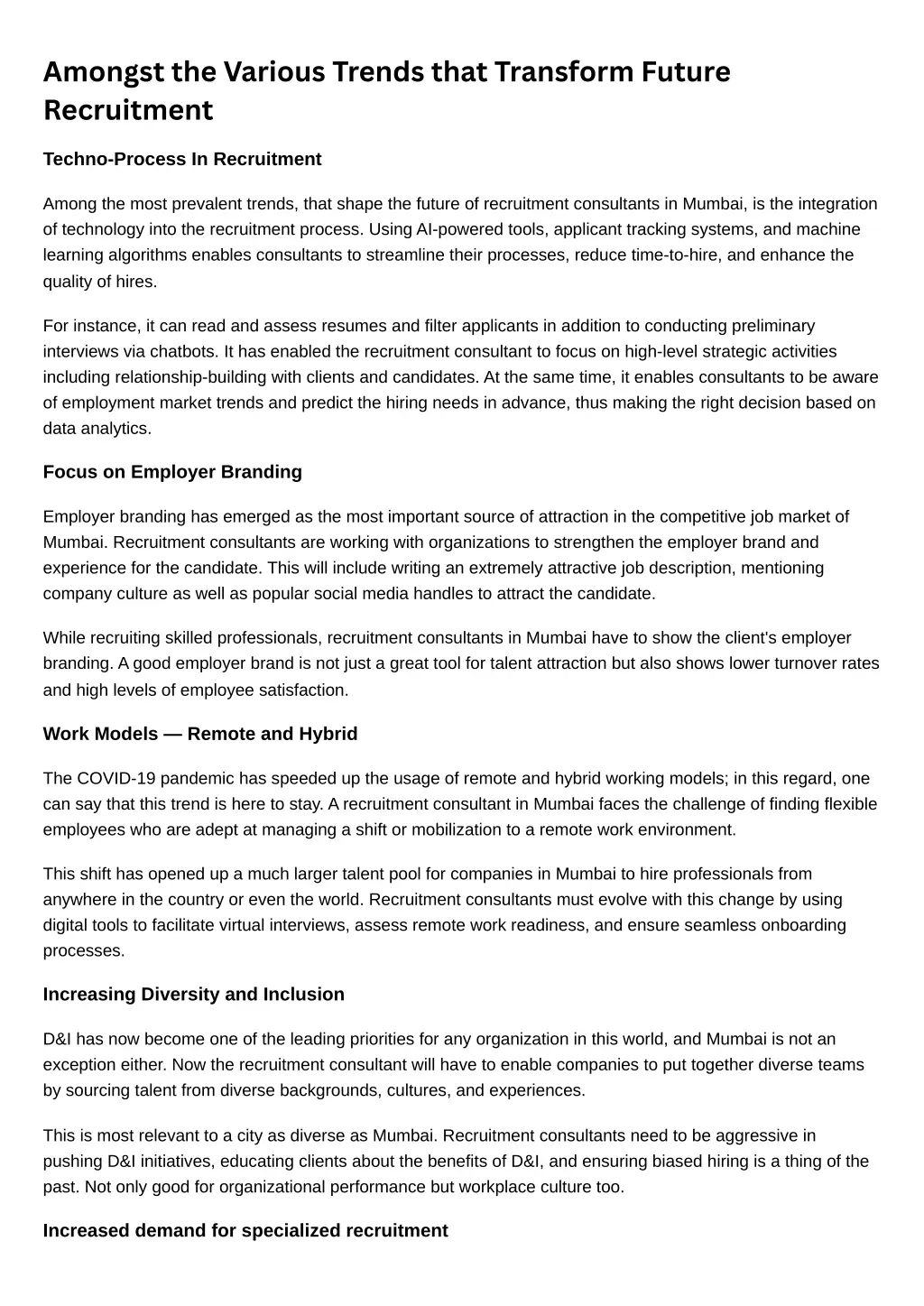 amongst the various trends that transform future