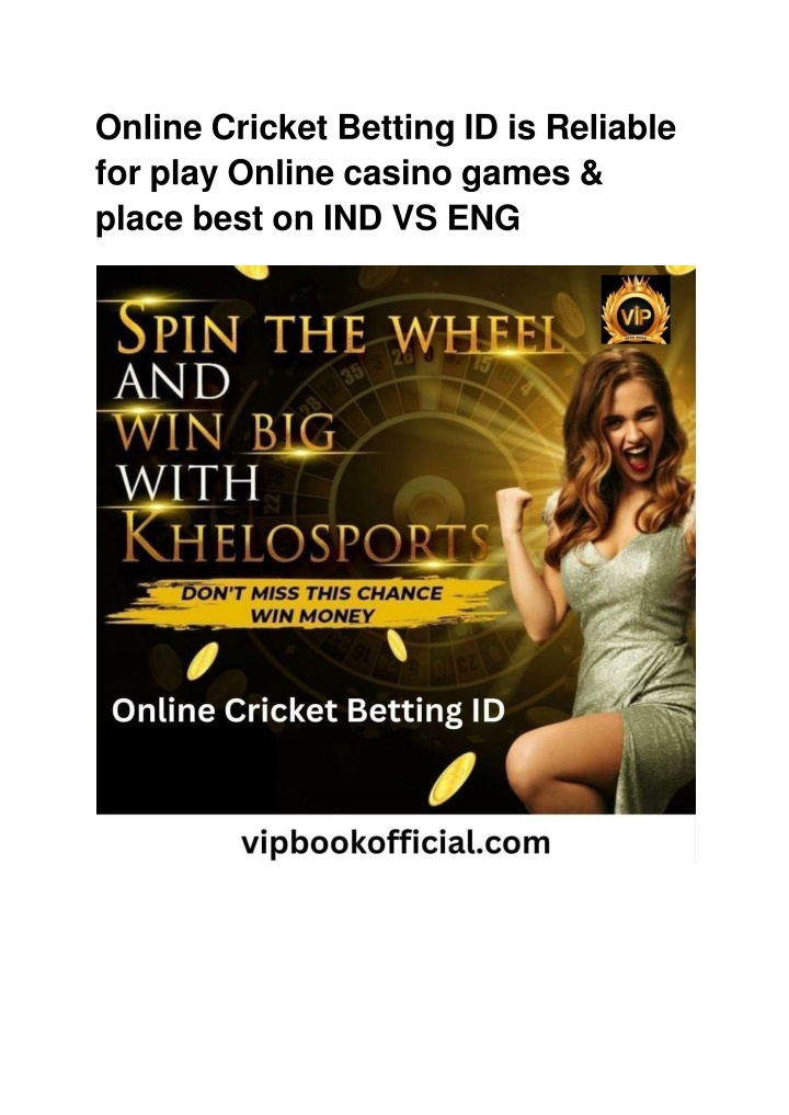 online cricket betting id is reliable for play