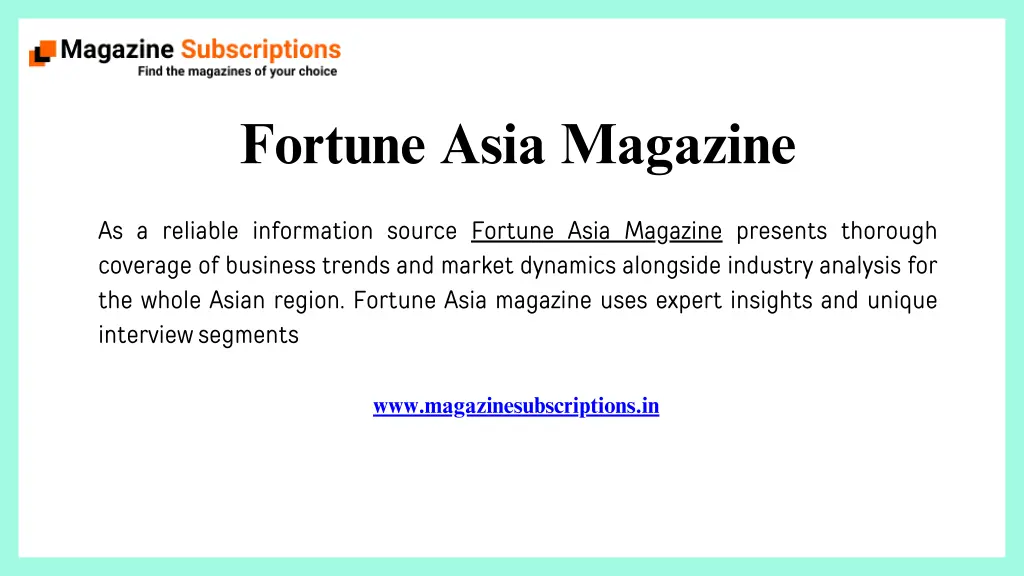 fortune asia magazine